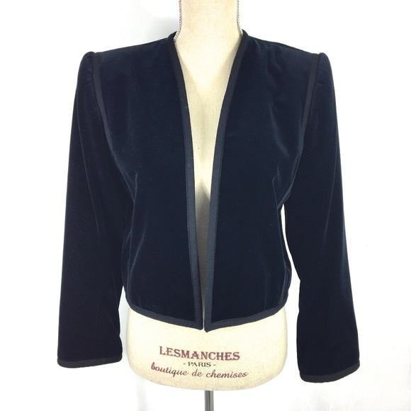 Yves Saint Laurent Jackets & Blazers - YVES SAINT LAURENT - vintage velveteen jacket